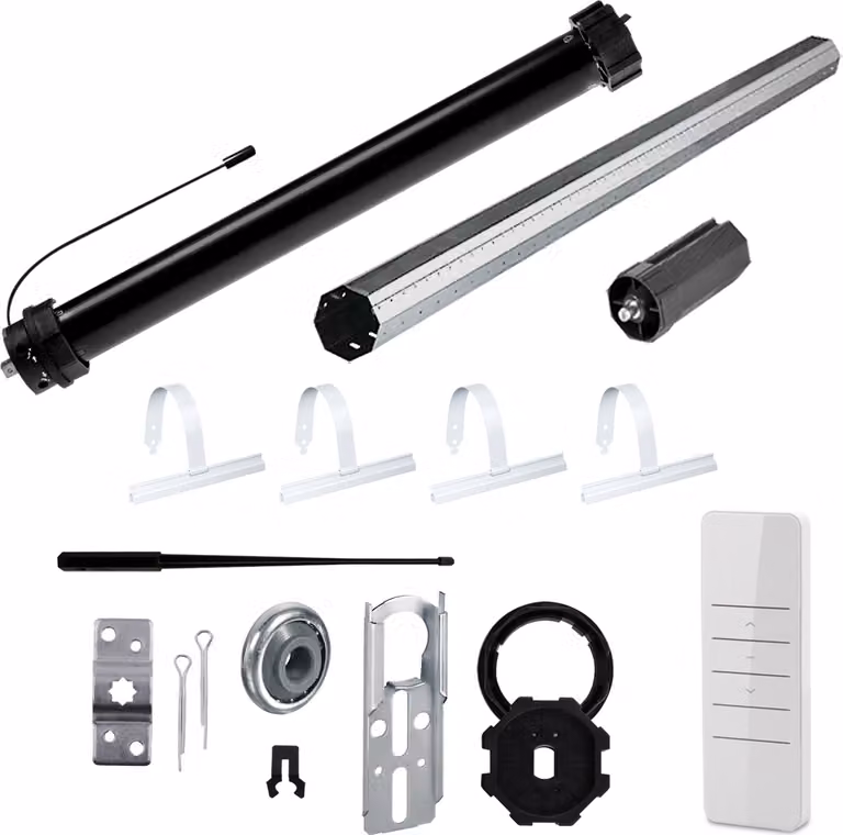 Set completo | PR5 10/15-60 con set meccanico incluso | 10 Nm = forza di trazione fino a 25 kg | Albero ottagonale da 60 mm | Lunghezza albero 100 | Motore per tapparelle | Azionamento per tapparelle