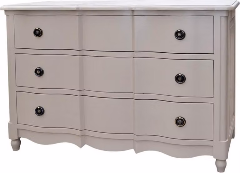 Casa Padrino Cassettone barocco a 3 cassetti 130 cm - Mobili in stile Liberty - legno massello