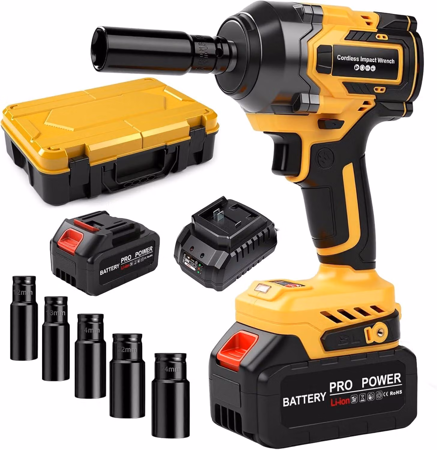 Avvitatore a batteria per viti per legno - 21 V, 650 Nm - 2 batterie agli ioni di litio da 4,0 Ah
