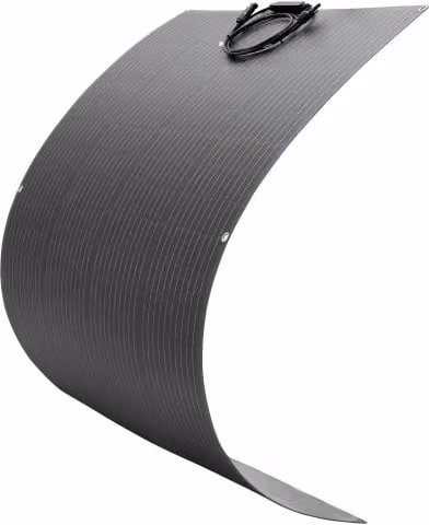 Pannello Solare Monocristallino Semi-Flessibile VEVOR da 200 W, Caricabatterie Mono Off-Grid ad Alta Efficienza con Uscita MC4 e Impermeabilità IP67, Colore Nero
