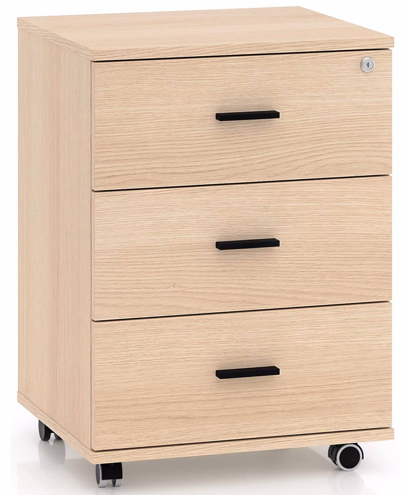 Selsey Odelis - Carrello contenitore con 3 cassetti, finitura effetto legno di quercia, 46 cm