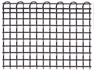 Rete Tessuta Quadra in Acciaio Zincato Argento con Doppia Cimosa, Maglia 25 x 25 mm, Spessore 2 mm, Larghezza: 60 cm