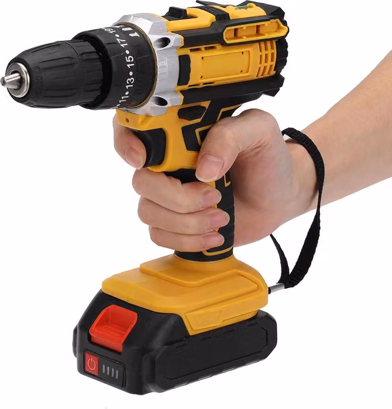 Trapano avvitatore a batteria - 18 V senza fili - 1600 giri/min - Motore a spazzole - Senza batteria (Solo) - - Per il fai da te