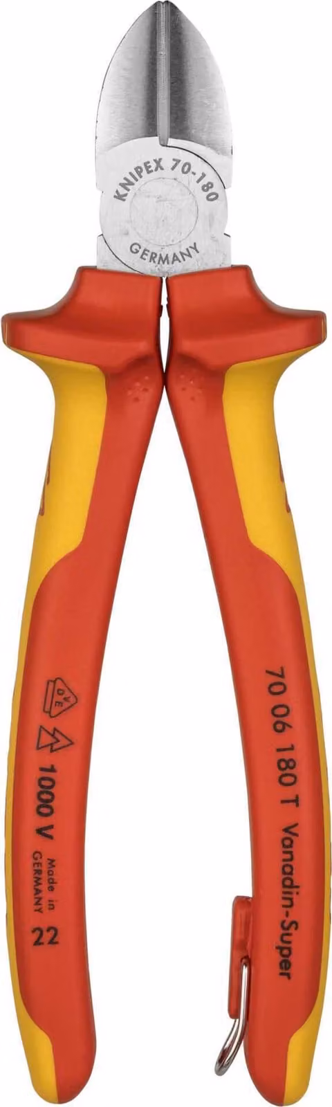 Frese diagonali KNIPEX con occhiello di fissaggio