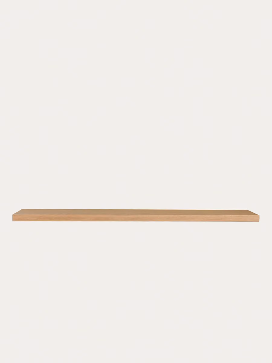 Mensola a parete Unite in impiallacciatura di rovere marrone Kenay Home L: 200 cm – 2