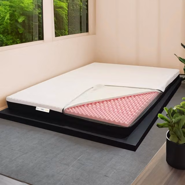 Topper per Materasso Comfy Line in Memory Foam e Waterfoam H6 Bianco Matrimoniale