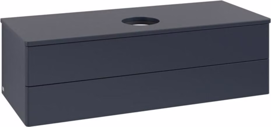 V&B Mobiletto senza struttura frontale, con illuminazione Antao 120x36x50cm, WBP colore Lac, md bl. m Lac