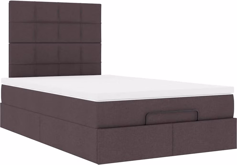 Struttura Letto Pouf con Materasso 120x200 cm in Tessuto