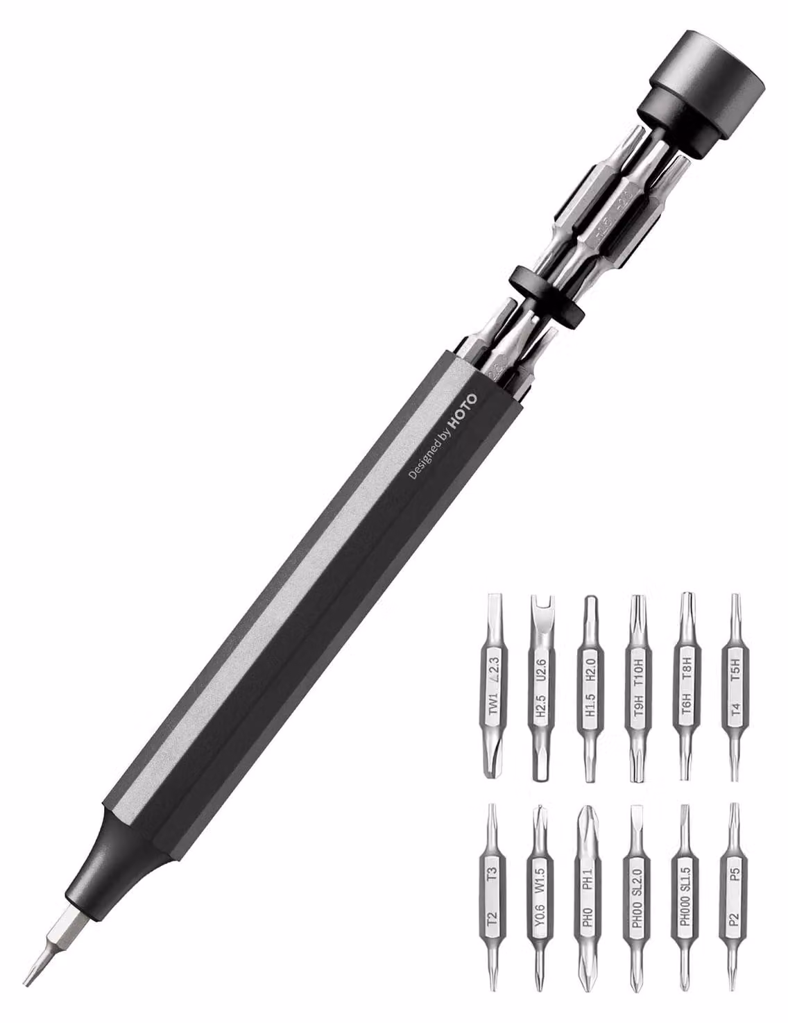 Cacciavite di precisione set - Multi-bit - 24 in 1 - Alluminio - Punte magnetiche
