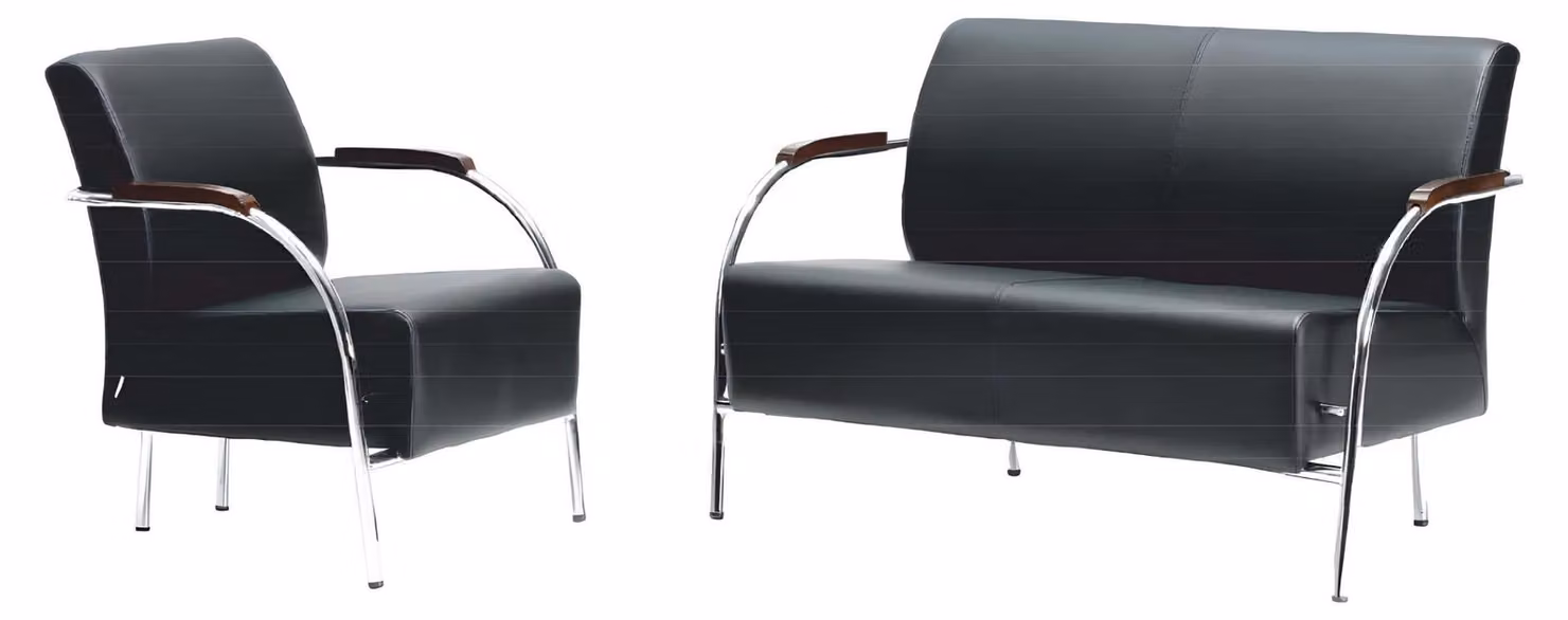 2 Sitzer Designer Sofa Sessel Polster Sofas Couchen Leder