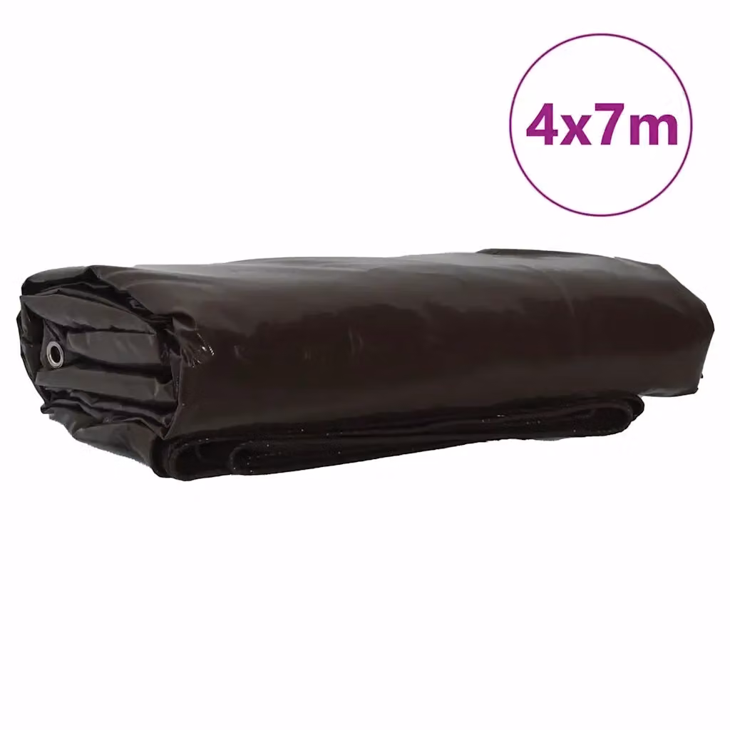 Telo Videx Marrone con Rivestimento in PVC 4 x 7 m, 650g/m² – 2