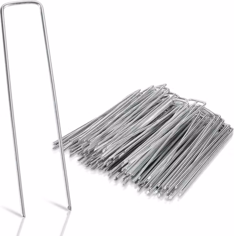 50 pezzi Ø2,8mm ancoraggio a terra 150x25mm ancoraggio di fissaggio chiodi a terra in acciaio zincato ancoraggio a terra