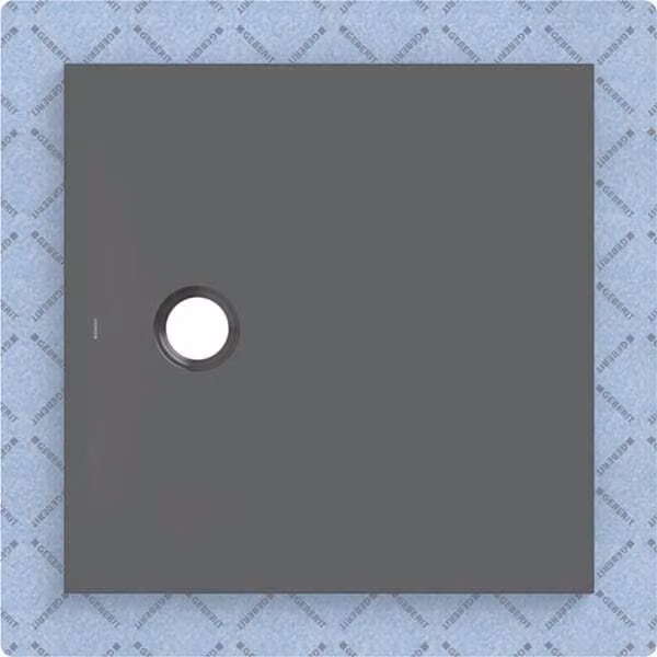 Geberit CleanFloor30 surface de douche, intégrée, avec voile d'étanchéité, 80x80cm, 551.002.DM.1, 551.002.DM.1