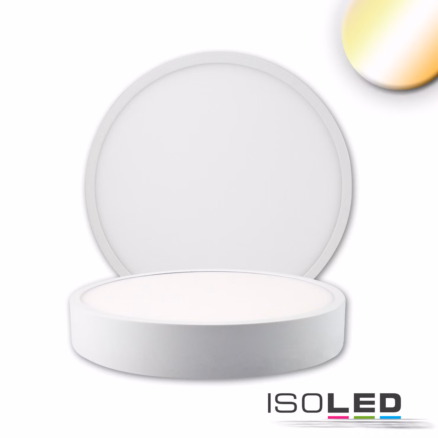 Plafoniera LED PRO bianca, 15W, rotonda, DN170, ColorSwitch 2700|3000|4000K, dimmerabile