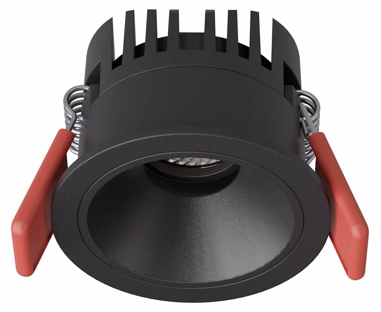 ARELUX XZEN REC. PLAFONIERA INCASSABILE TRIAC 6W 220-240V AC, CRI 90, 36°, finitura: nero/nero - 2700K - Plafoniera in gesso (da verniciare) (ZN01UWW TRIAC SBK/SBK)