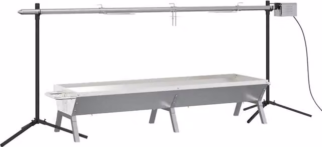 Set Griglia e Vassoio Barbecue Automatico in Acciaio Inox CFW1200195