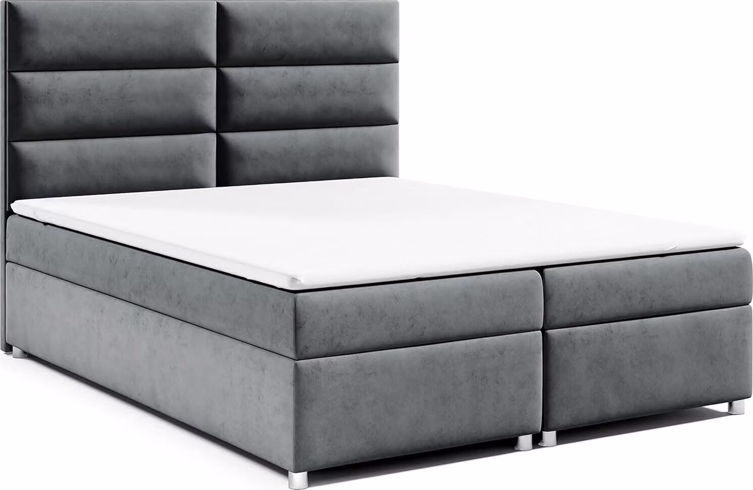 Best for Home Letto boxspring con contenitore Trinity K-4 Materasso a molle Bonell incl. topper, con consegna 180x200-grafite