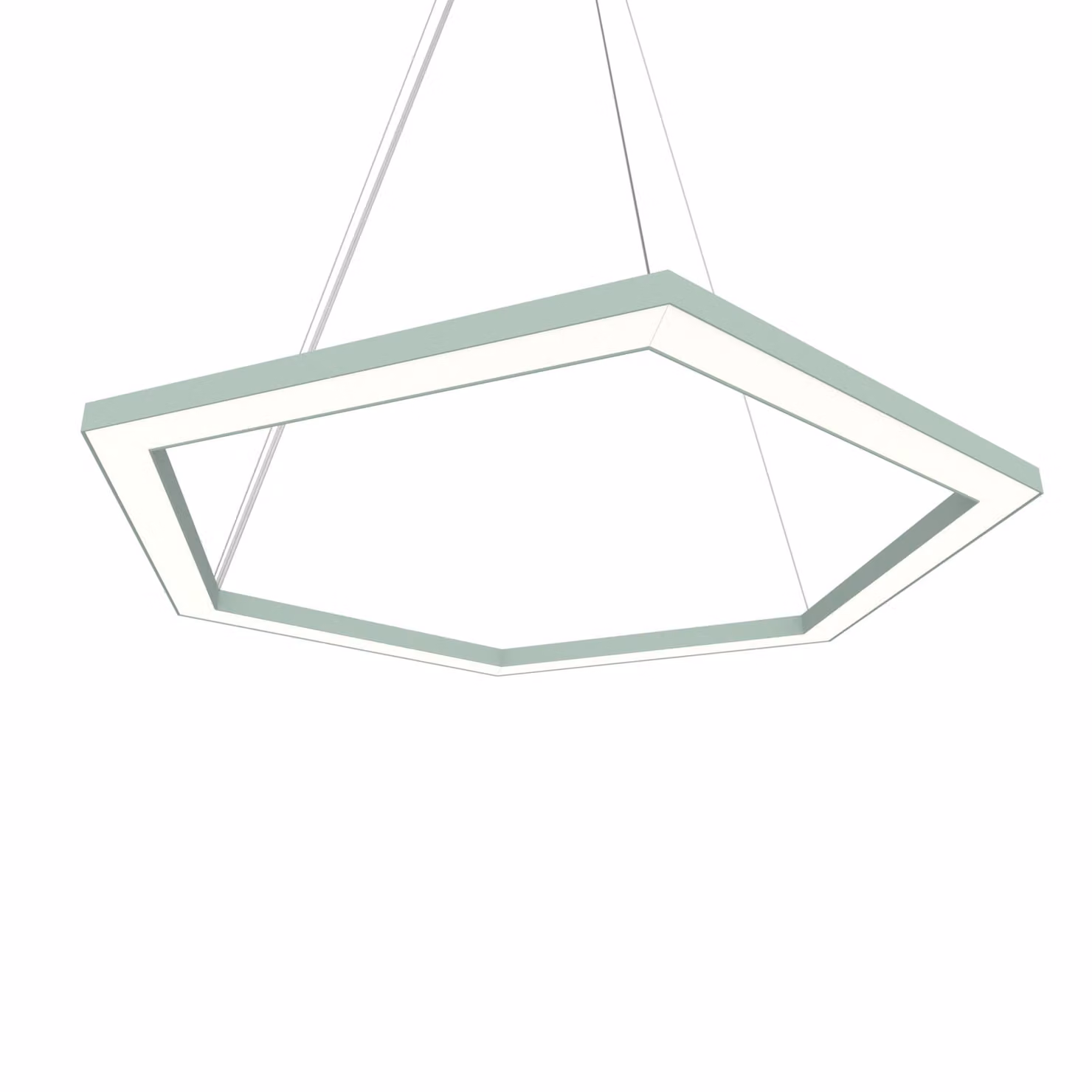Lampada A Sospensione Esagono D60 Monocolore Opaca