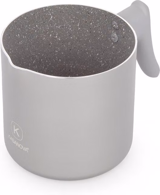 Bollilatte KASANOVA con rivestimento antiaderente in ceramica, grigio, diametro 12 cm