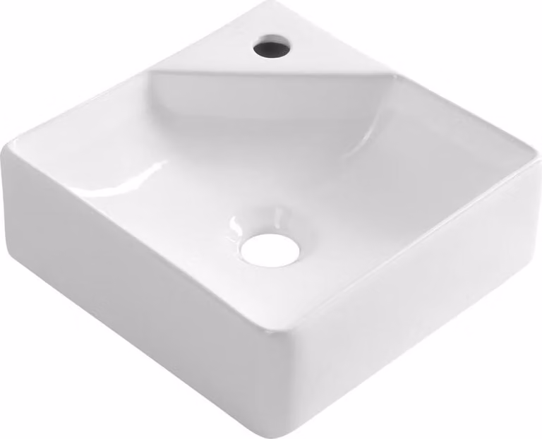 NEXA Lavabo in Vetroceramica 30x30 cm, bianco