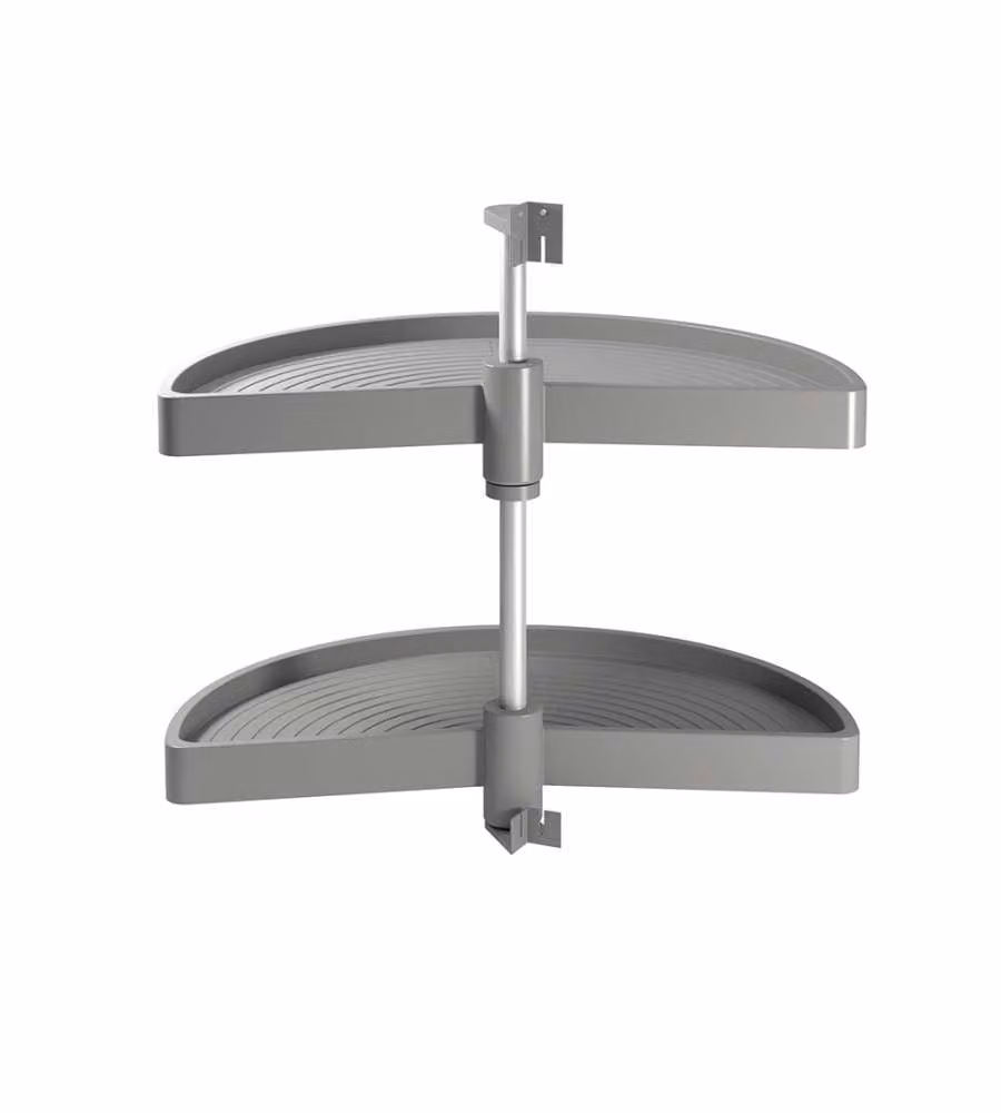 Emuca Cestelli Girevoli Shelvo - Grigio - 13x45x75.5 cm