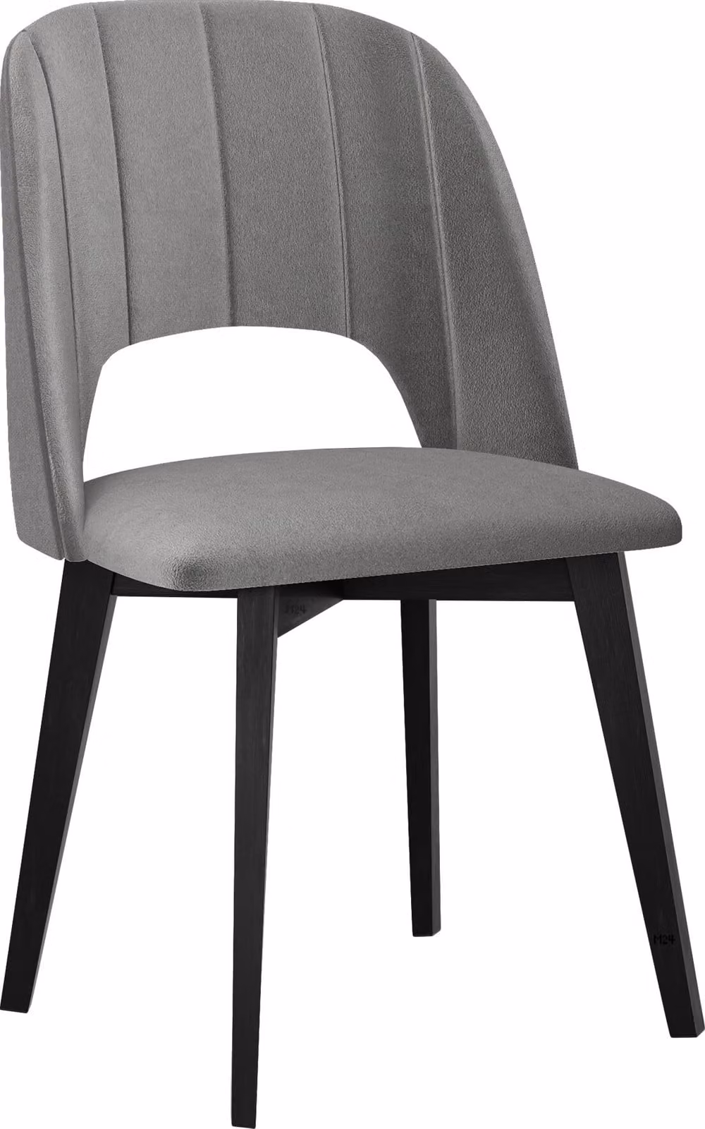 AFTON 8 sedie da tavolo da pranzo - nero / grigio chiaro
