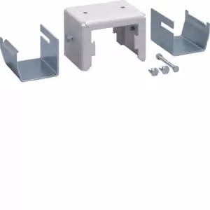 Set di staffe Hager in acciaio DABA 50x80 mm, bianco DABA50080109016