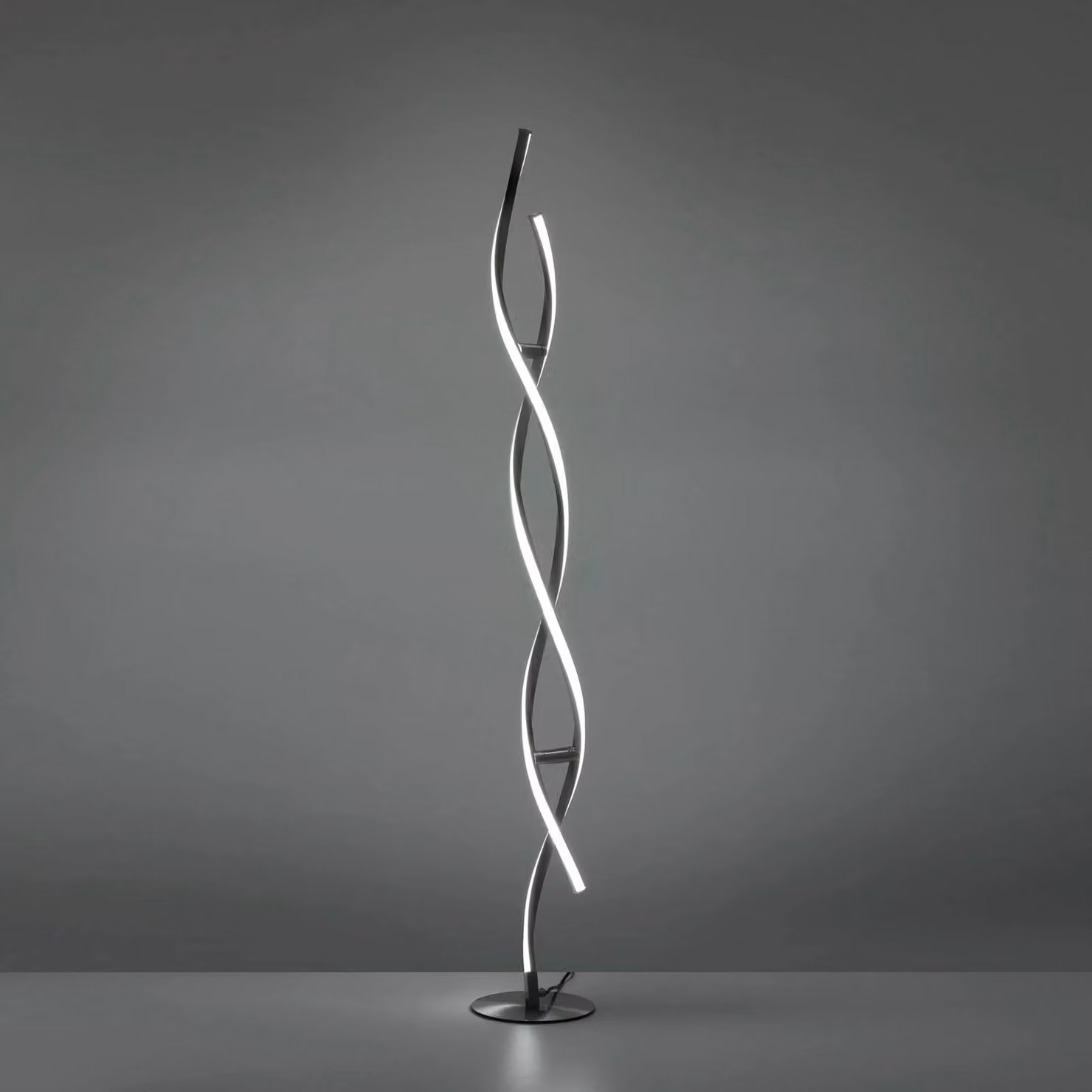 LOLA Smart Piantana LED LOLAsmart Swing Swing, dimmerabile, Alluminio / Grigio / Zincato, Soggiorno / Sala da pranzo, Alluminio, Moderno