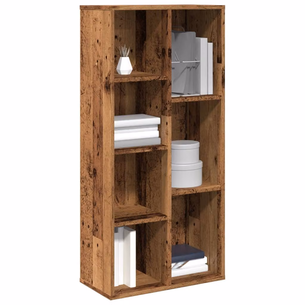 Libreria vidaXL in legno color marrone stile classico, L 50 cm x P 25 cm x H 104 cm