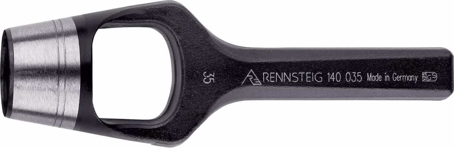 Rennsteig Henkellocheisen Ø 35 mm Locheisen Lochstanzer Stanzer 1400350
