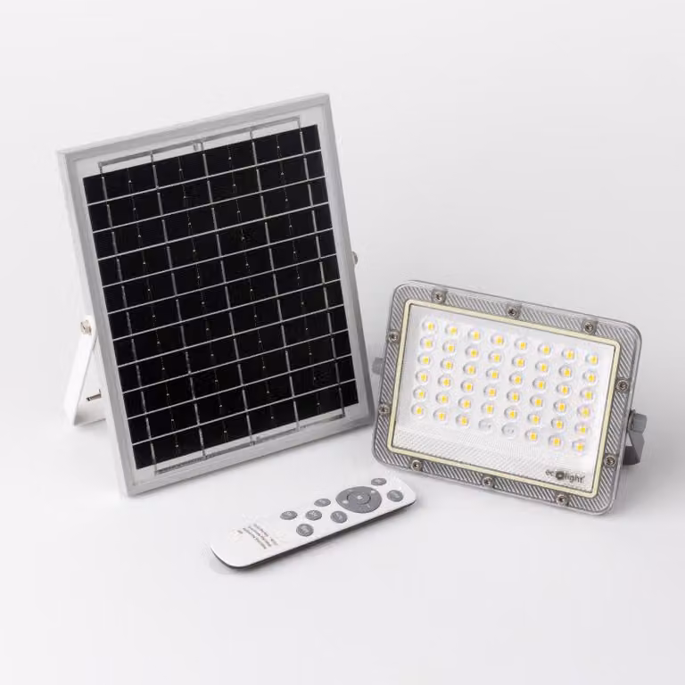 Proiettore solare a LED 50 W, 4000 K, luce neutra, IP65, ECO LIGHT