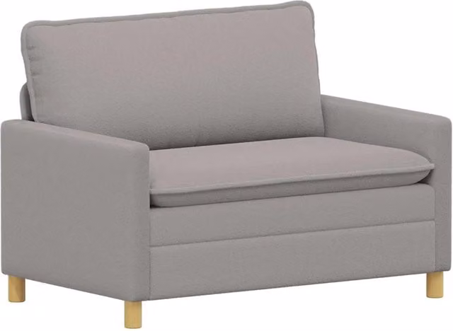 Divano | Divano da soggiorno | Sofa Grigio Chiaro 126 x 81 x 87,5 cm Tessuto