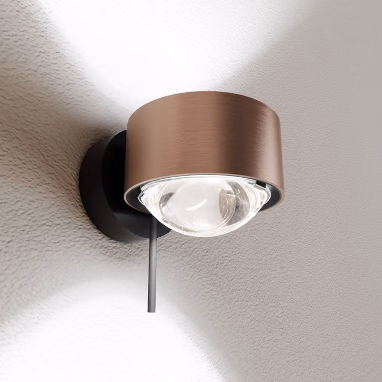 Top Light Applique da parete a LED Puk! 80 Wall Avantgarde, dimmerabile, Rame, Soggiorno / Sala da pranzo, Alluminio, Moderno, Applique a LED