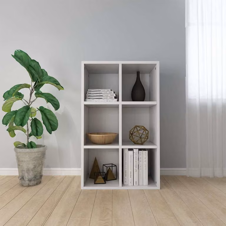 Libreria/Credenza vidaXL Bianca in Legno e MDF, L 66 cm x P 30 cm x H 98 cm