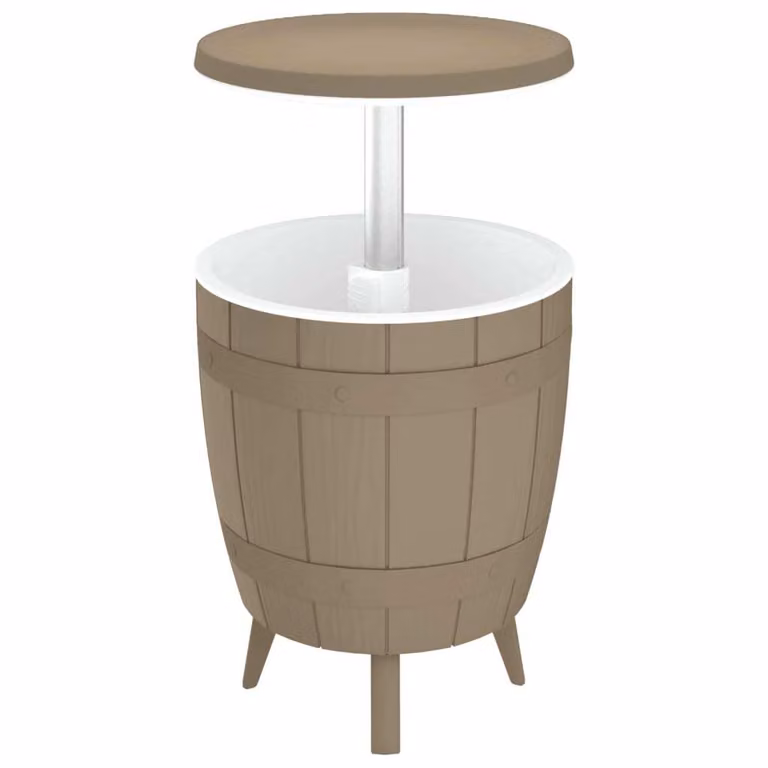 Tavolo Frigo 3 in 1 Polipropilene Marrone Chiaro