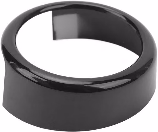 Copri-anello decorativo nero lucido di ricambio