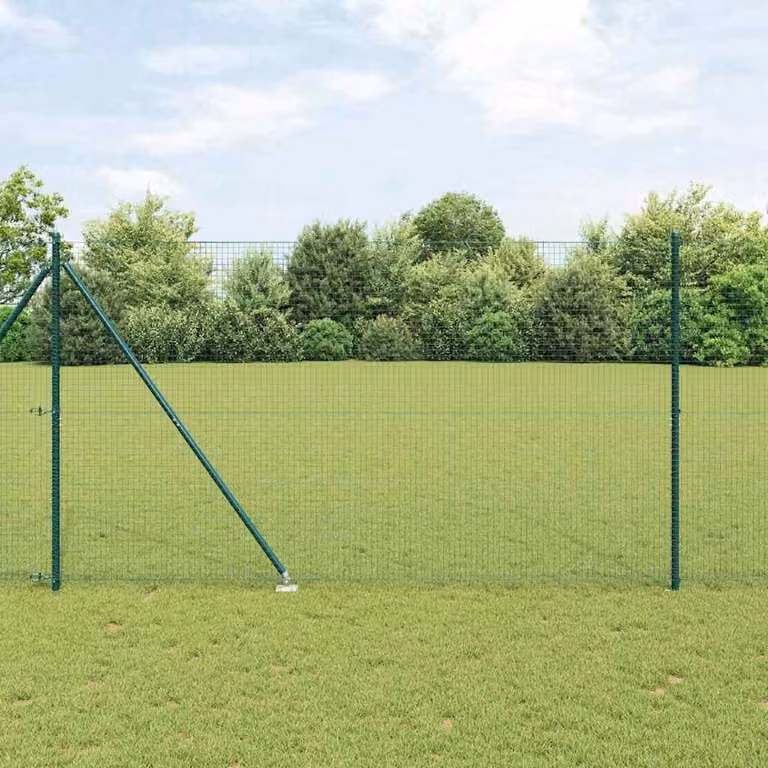 Recinzione in rete saldata con punte 10 x 1,5 m (L x H)