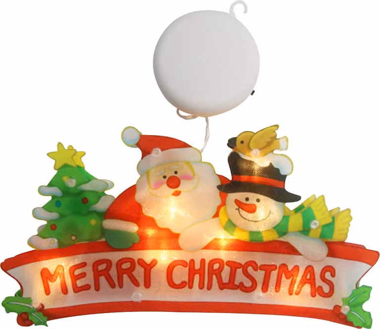 Natale LED Babbo Natale finestra luce impermeabile appeso fata luci finestra illuminazione decorazione