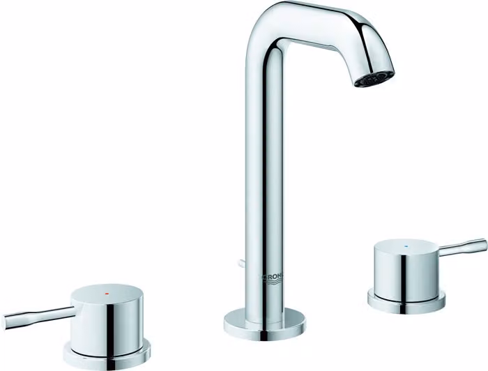 Grohe Essence, mitigeur de lavabo 3 trous, saillie 114mm, avec vidage à tirette, 20296001, 20296001
