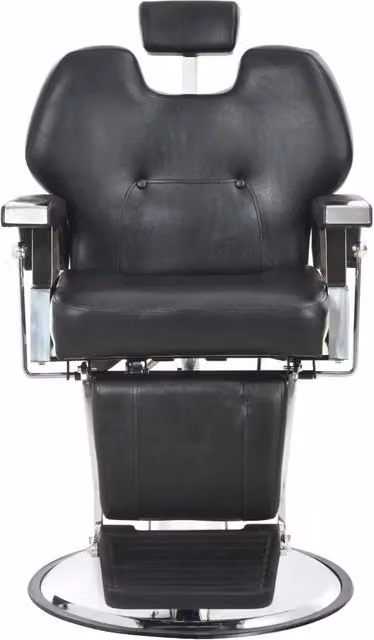 Poltrona da Barbiere Nera 72x68x98 cm in Similpelle 110167