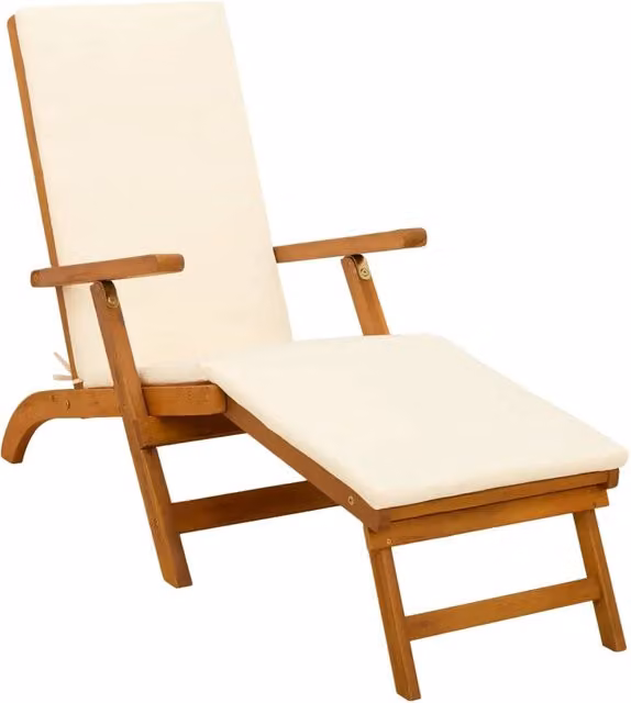Lettino Prendisole | Sdraio da giardino | Lettino da sole reclinabile e pieghevole 55 x 146 x 91 cm