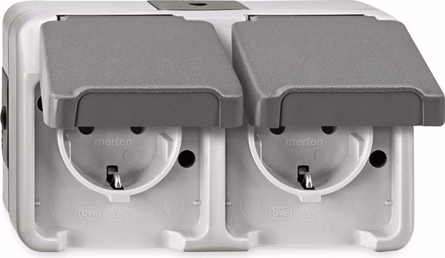 Presa a spina doppia MERTEN SCHUKO. MEG2321-8029 grigio chiaro AQUASTAR MEG2321-8029 MEG2321-8029 (MEG2321-8029)