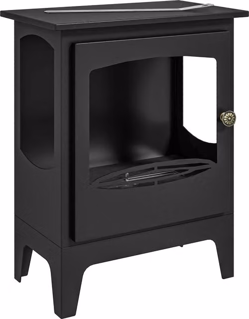 Camino a Bioetanolo HOMCOM in Acciaio Inox con Bruciatore da 1,2L e Estintore, Nero, H 54 x L 36 x P 26 cm