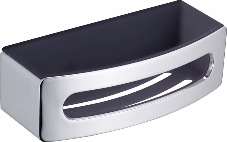 Keuco Elegance cestino per spugne 2 pezzi cromo/antracite - 11658010001