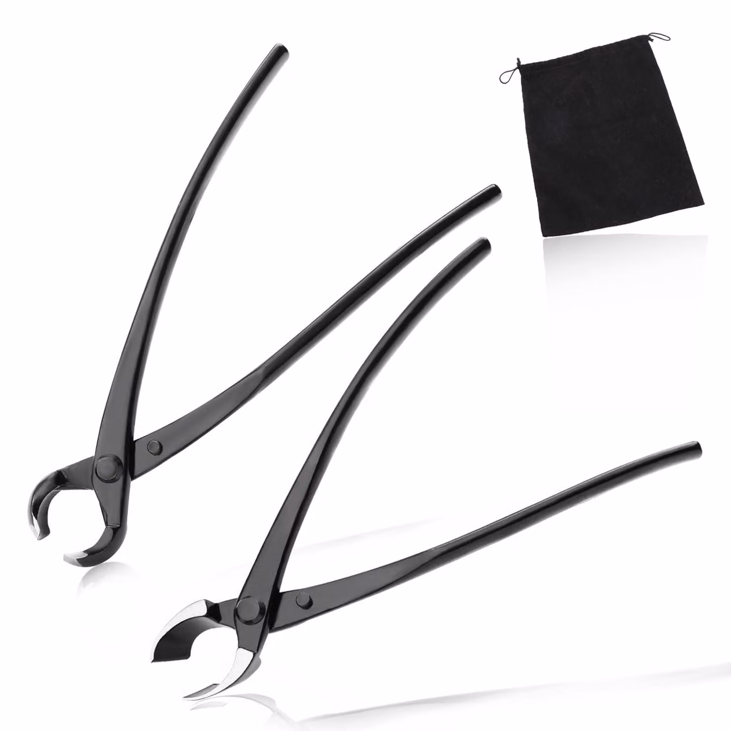 Set di strumenti per bonsai: pinza concava e pinza a sfera, 2 pezzi, Acciaio al carbonio