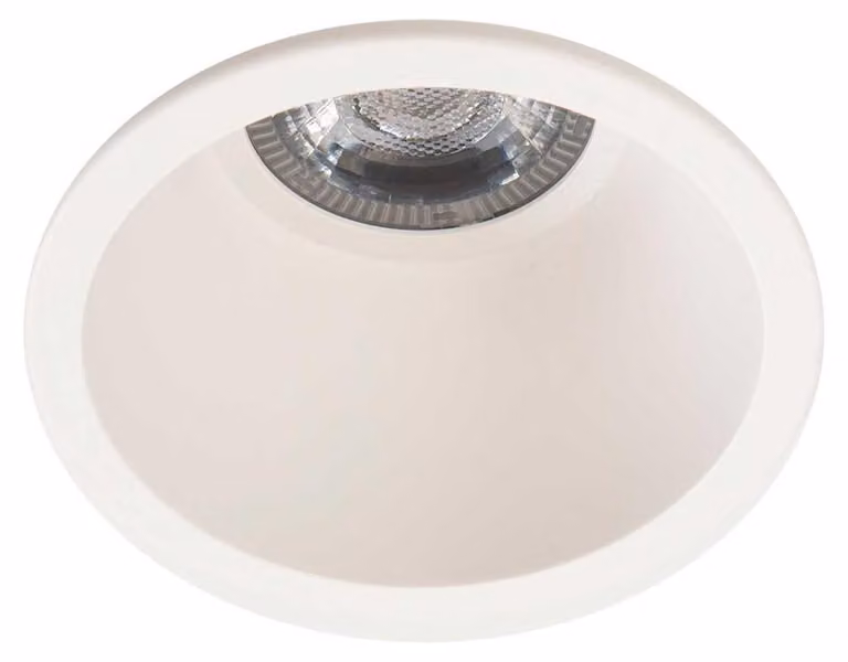 Fareto a incasso, diametro 75 mm, 6,7W, luce calda, 2700K, indice di resa cromatica (CRI) 80, angolo di emissione 32,2°, interruttore on/off, colore bianco, grado di protezione IP
