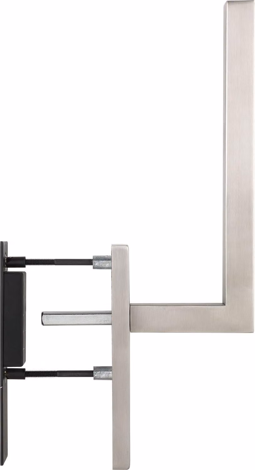 Set di maniglie alzanti-scorrevoli Marchesi Malmö, maniglia per portafinestra + maniglia a conchiglia, acciaio inox satinato