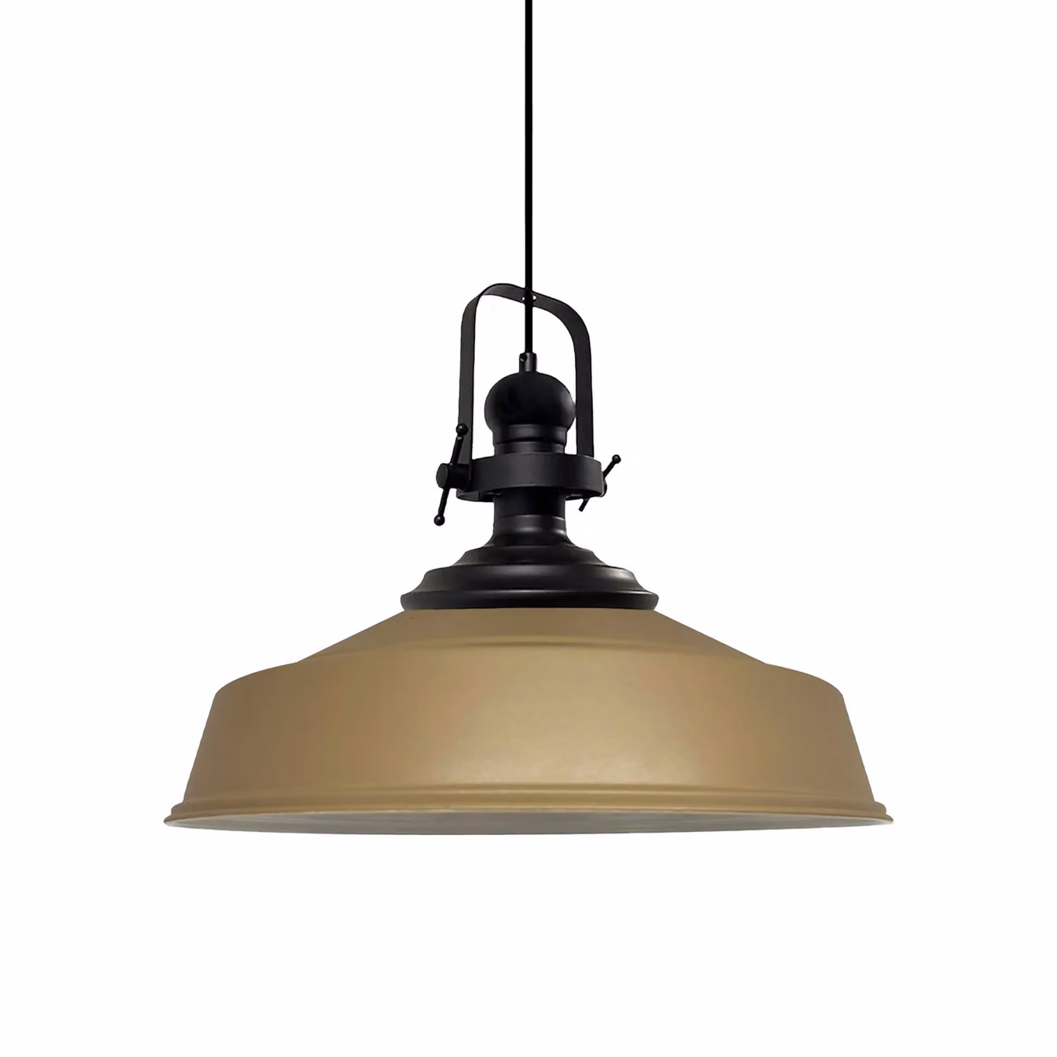 Lampada a sospensione Beige-Asletl Lampada a sospensione in metallo Ø40 cm, lampada moderna
