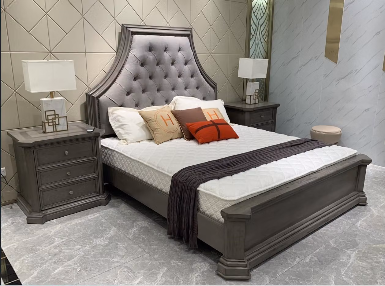 Schlafzimmer Ehebett Design Doppelbett Chesterfield Bett Polster Betten Möbel