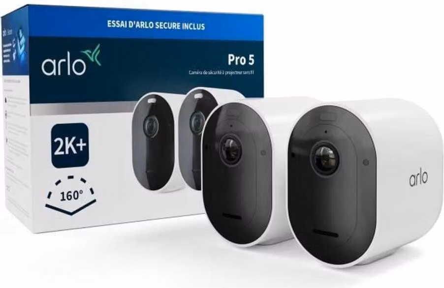 Pack 2 Cameras - ARLO - Pro 5 - Outdoor - Battery - Night Vision